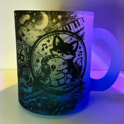 Dan-Julian Merch Glastasse Blau